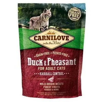 CARNILOVE Duck & Pheasant Adult Cat Hairball Control 0,4 kg 