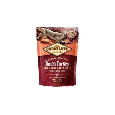 CARNILOVE Duck & Turkey Large Breed Cats 0,4 kg barība kaķiem