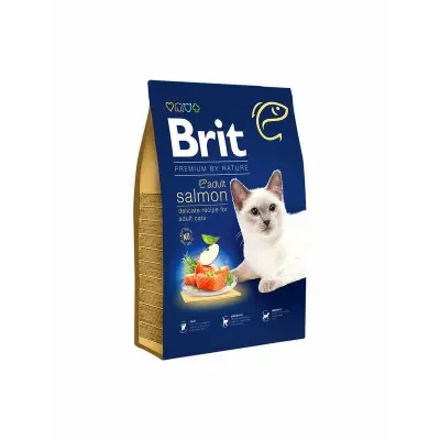 BRIT PREMIUM Cat Adult Salmon 1,5 kg barība kaķiem