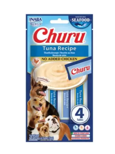 CHURU biezenis suņiem Tuncis bez vistas 56 g (14gx4)