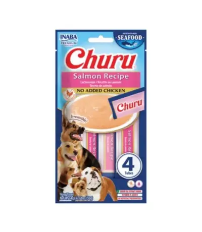 CHURU biezenis suņiem Lasis bez vistas 56 g (14gx4)