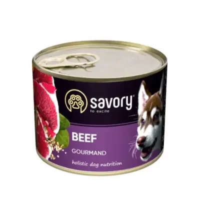 Savory konservi suņiem Gourmand ar Liellopu 200 g