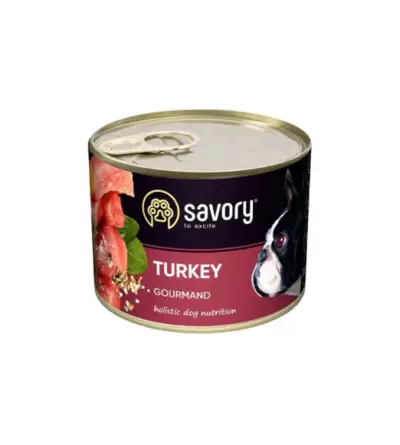 Savory konservi suņiem Gourmand ar Tītaru 200 g