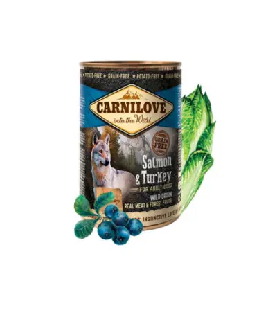 Carnilove Wild Meat Salmon & Turkey 400 g konservi suņiem