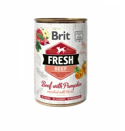 Brit Fresh Beef&Pumpkin 400 g - konservi suņiem