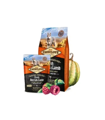 CARNILOVE Fresh Ostrich & Lamb for small breed 1,5 kg barība suņiem